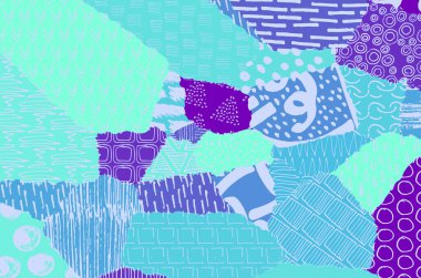 Desen. Fırça darbeleriyle soyut arkaplan. Tek renkli, elle çizilmiş doku. Modern grafik tasarımı. El yapımı çizgili..