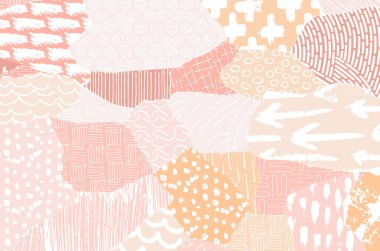 Desen. Fırça darbeleriyle soyut arkaplan. Tek renkli, elle çizilmiş doku. Modern grafik tasarımı. El yapımı çizgili..