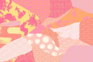 Desen. Fırça darbeleriyle soyut arkaplan. Tek renkli, elle çizilmiş doku. Modern grafik tasarımı. El yapımı çizgili..