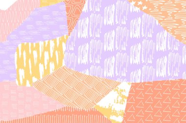 Desen. Fırça darbeleriyle soyut arkaplan. Tek renkli, elle çizilmiş doku. Modern grafik tasarımı. El yapımı çizgili..