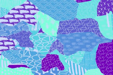 Desen. Fırça darbeleriyle soyut arkaplan. Tek renkli, elle çizilmiş doku. Modern grafik tasarımı. El yapımı çizgili..