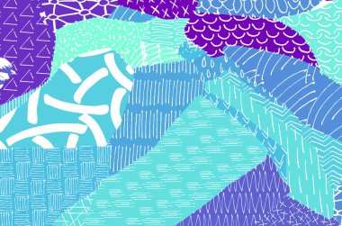 Desen. Fırça darbeleriyle soyut arkaplan. Tek renkli, elle çizilmiş doku. Modern grafik tasarımı. El yapımı çizgili..