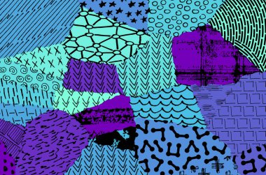 Desen. Fırça darbeleriyle soyut arkaplan. Tek renkli, elle çizilmiş doku. Modern grafik tasarımı. El yapımı çizgili..