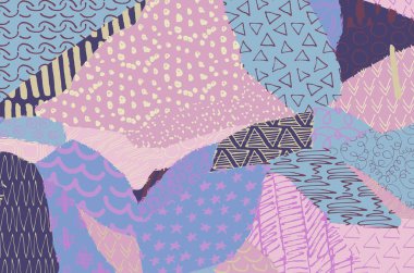 Desen. Fırça darbeleriyle soyut arkaplan. Tek renkli, elle çizilmiş doku. Modern grafik tasarımı. El yapımı çizgili..