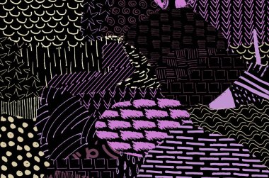 Desen. Fırça darbeleriyle soyut arkaplan. Tek renkli, elle çizilmiş doku. Modern grafik tasarımı. El yapımı çizgili..