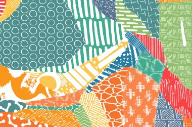 Desen. Fırça darbeleriyle soyut arkaplan. Tek renkli, elle çizilmiş doku. Modern grafik tasarımı. El yapımı çizgili..