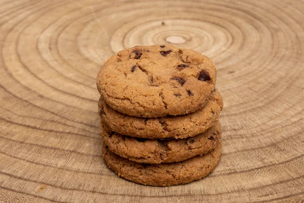 Chocolate chip cookies isolated on white background, Homemad cookies close up. High quality photo