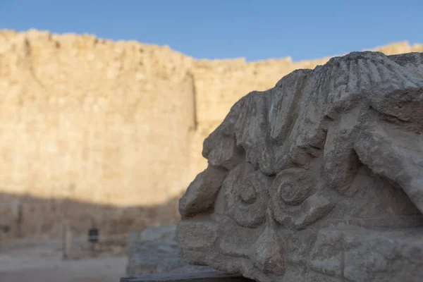 Mount Herodion Ruins Fortress King Herod Artificial Crater Judaean Desert — Stock Photo, Image