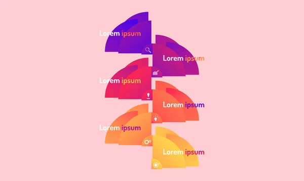 soyut veri unsurları, işaretli grafik grafik grafik çizelgesi olan modern tasarım, arama teçhizatı hedef simgelerini düşünün. Vektör illüstrasyon eps10