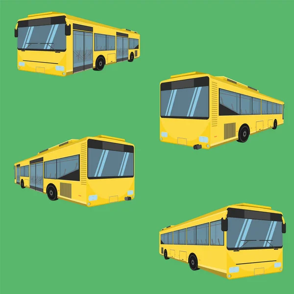 Der Busfahrer Tarif Passagier Autobus Omnibus Bus Schiene Bank Stuhl — Stockvektor