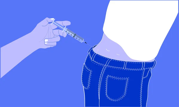 Şırıngayı tutan el, insan diplerine bir uyuşturucu (coronavirus disease covid-19) enjekte eder.