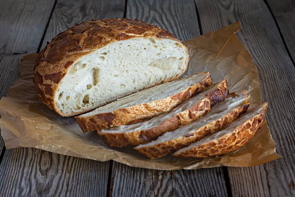 Fris Knapperig Tijgerbrood Met Een Heerlijke Mooie Korst Heerlijke Zelfgemaakte — Stockfoto