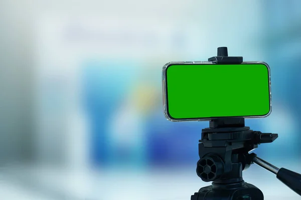 Smartphone För Vloggning Inspelning Video — Stockfoto