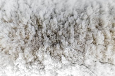 Saçı kapat. Koyun dokusu arka planı..