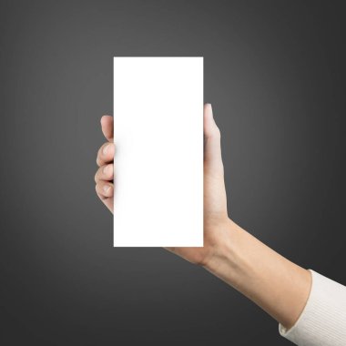 Elinizde boş bir broşür var. Model yapın..