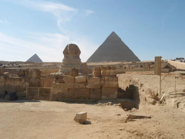 Egypt Cairo Giza General View Pyramids — Stock Photo, Image