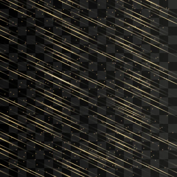 Lazer Işınları Siyah Arkaplanda Şeffaf Izole Edilmiş Vektör Çizimi Toz — Stok Vektör