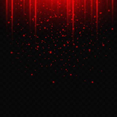 Güzel ışık yansımaları. Şeffaf arkaplanda parlayan çizgiler. 