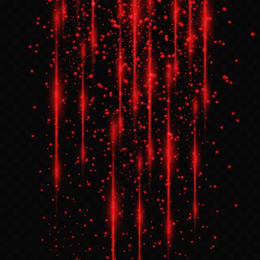 Güzel ışık yansımaları. Nion özel efekti. Şeffaf bir arkaplanda parlak çizgiler. Çizgili soyut simli parlayan arkaplan.