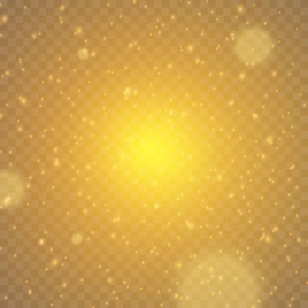 Vecteur Étoiles Brillantes Lumières Scintillements Effet Puissant Lumière Poussière Contexte — Image vectorielle