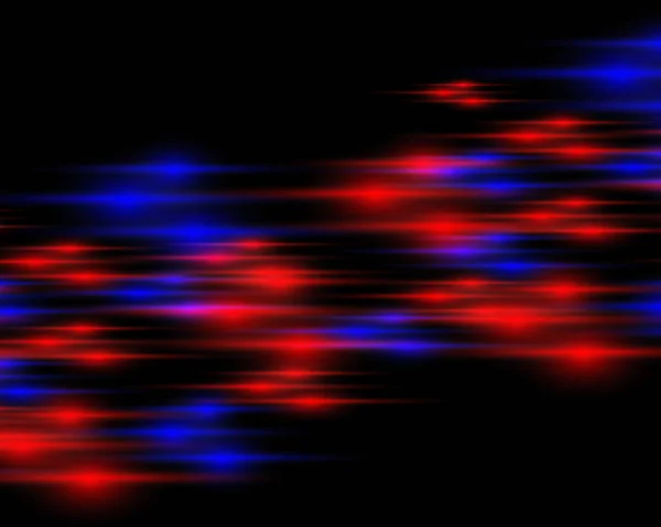 Lumineux Bleu Rouge Néon Rayonnant Lignes Rayons Isolés Sur Fond — Image vectorielle
