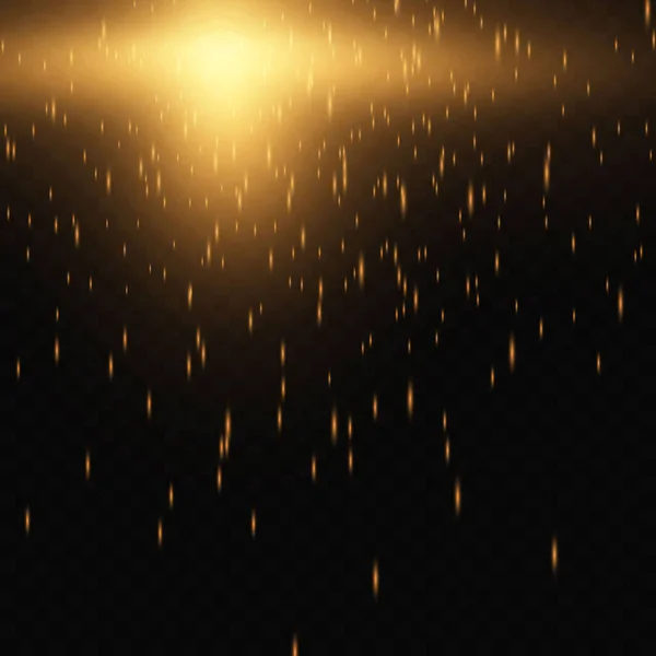 Вектор Прозорого Падаючого Сонячного Світла Спеціальної Лінзи Ефект Спалаху Світла — стоковий вектор