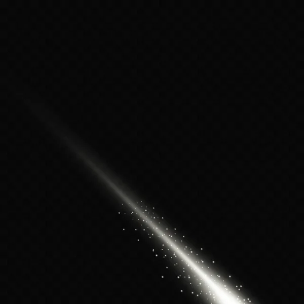 Silver Flash Light Explosion Transparent Background Vector Illustration Abstract Laser — Stockvektor