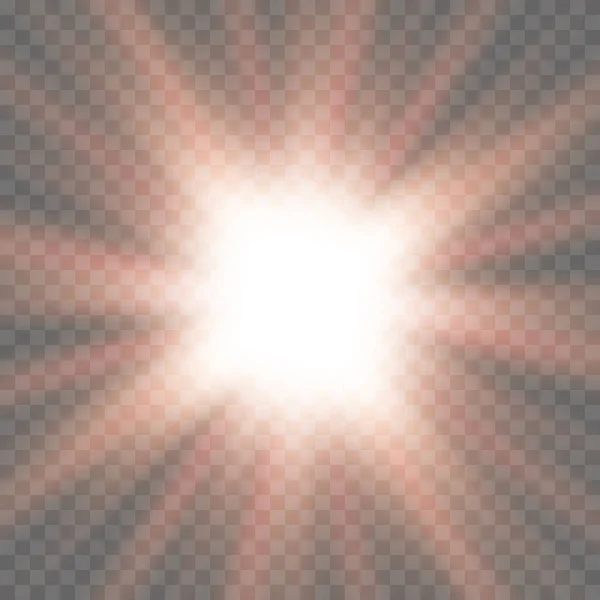 Světelný Efekt Hvězda Třpytí Vektorová Ilustrace — Stockový vektor