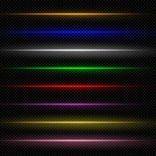 发光的光谱线矢量集发光线性效应 摘要壁纸背景模板 矢量说明 — 图库矢量图片