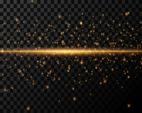 Background Dust Particles Light Transparent Background Vector Illustration — Stok Vektör