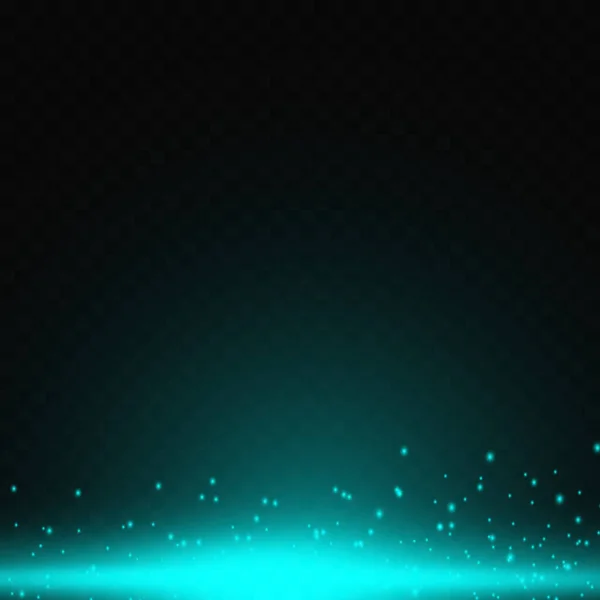 Background Blue Beautiful Dust Particles Light Bright Light Transparent Background — ストックベクタ