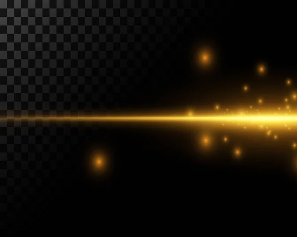 Fondo Partículas Polvo Haz Luz Con Luz Destellos Brillantes Estrellas — Vector de stock