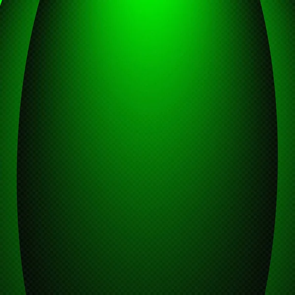 Bright Light Green Spotlight Flash Light Glitter Dust Transparent Background — Stock Vector