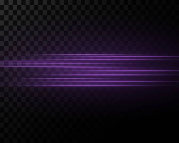 Красивая Фиолетовая Неоновая Вспышка Лазерные Лучи Яркие Световые Лучи Блестками — стоковый вектор