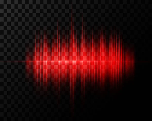 Sound Wave Wave Frequencies Light Abstract Background Bright Equalizer Sound — Stock vektor