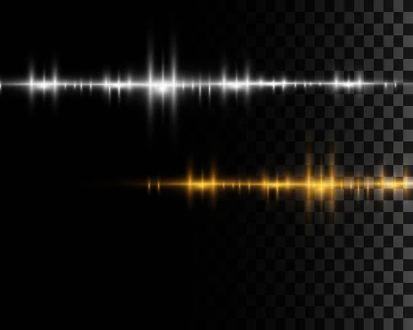 Vector Sound Waves Abstract Music Pulse Background Wave Graph Audio — 스톡 벡터