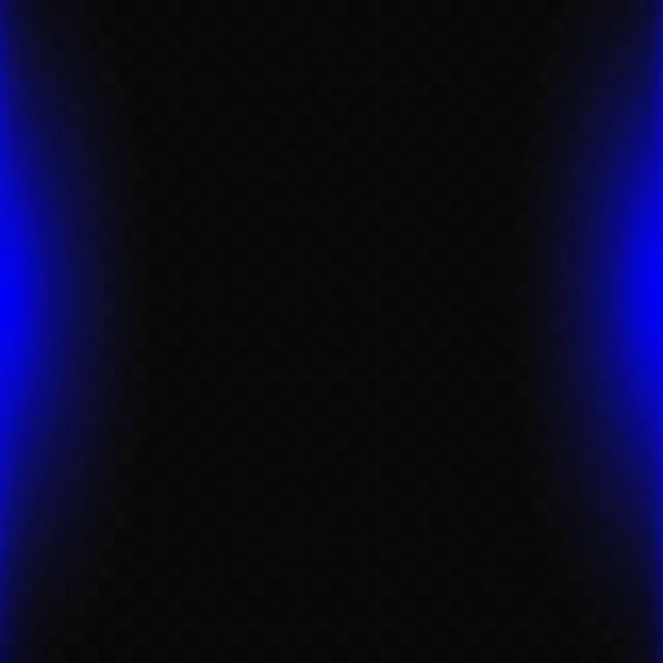 Neon Blue Lines Flares Transparent Background Vector Illustration — Vetor de Stock