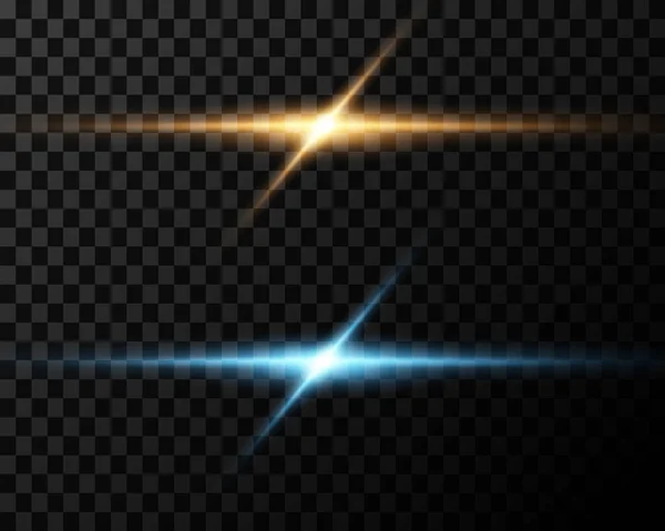 Abstract Bright Stylish Light Effect Transparent Background Multicolored Flares Colorful — 图库矢量图片