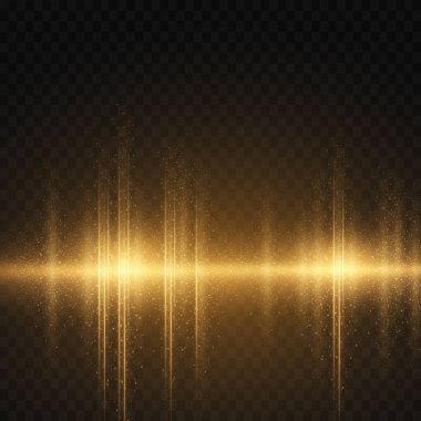 Glittering particles of fairy dust. Magic concept.Abstract festive background. Christmas background. Space background. Collection effect light gold line. 