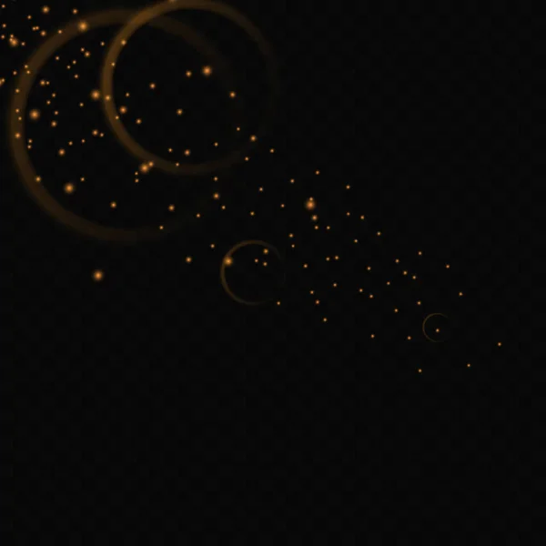 Vector Gold Glitter Particles Background Effect Luxury Greeting Rich Card — Stockvektor