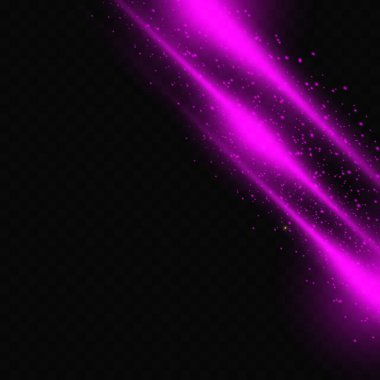 Parlak pembe lazer çizgili şeffaf bir arka plan üzerinde renkli parıldıyor. Noel vektör çizim