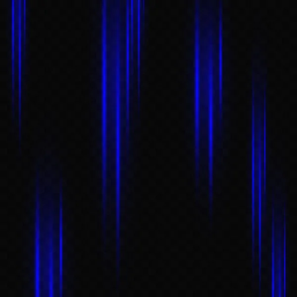 Vector Light Blue Special Effect Glowing Bright Stripes Transparent Background — Vetor de Stock