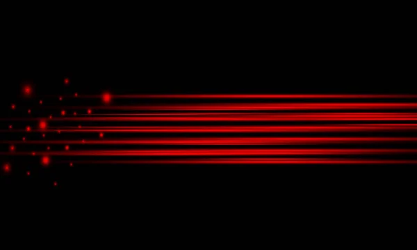 Abstract Red Laser Beams Isolated Black Background Vector Illustration Eps — Archivo Imágenes Vectoriales