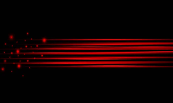 Abstract Red Laser Beams Isolated Black Background Vector Illustration Eps —  Vetores de Stock