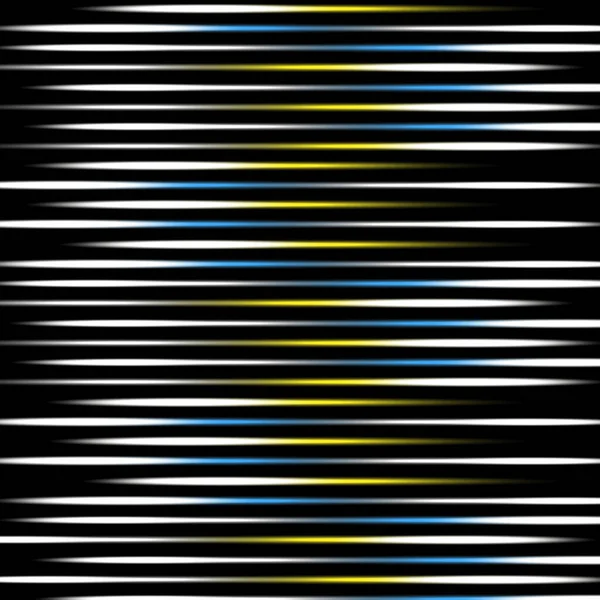 Abstraction Colored Lines Blue Yellow White Light Horizontal Movement Motion — Wektor stockowy