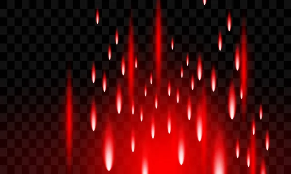 Red Sparks Rays Film Texture Background Light Translucence Transparent Background — Image vectorielle