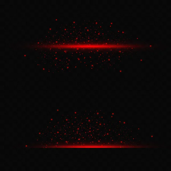 Beautiful Star Exploded Bright Glare Laser Beams Horizontal Light Beams — Stockvektor