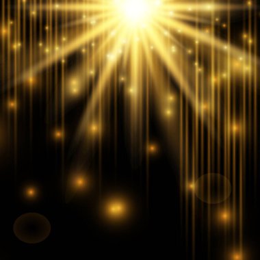 Abstract background. shiny light effect. On a black background. Beautiful design.