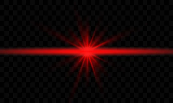 Red Glowing Circle Light Burst Star Explosion Dust Sparkles Transparent —  Vetores de Stock