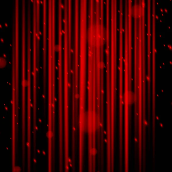 Abstract Red Laser Beams Dust Sparkles Isolated Transparent Background — Archivo Imágenes Vectoriales